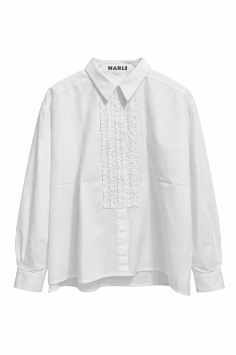 NARLI Rüschenbluse weiß