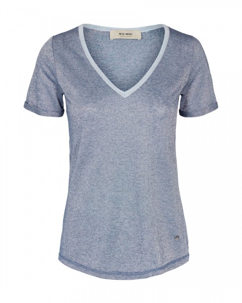 MOS MOSH - Shirt Casio Tee indigo blue