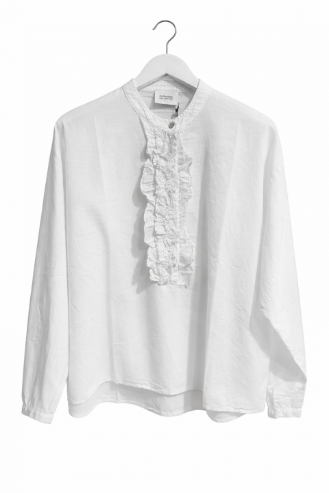 Flowers for Friends Bluse weiß