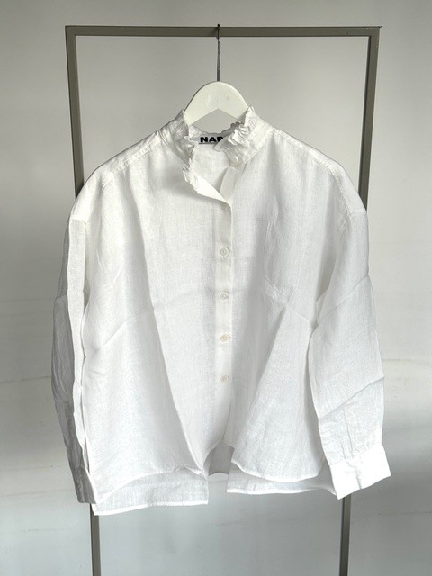 NARLI Leinenbluse weiß