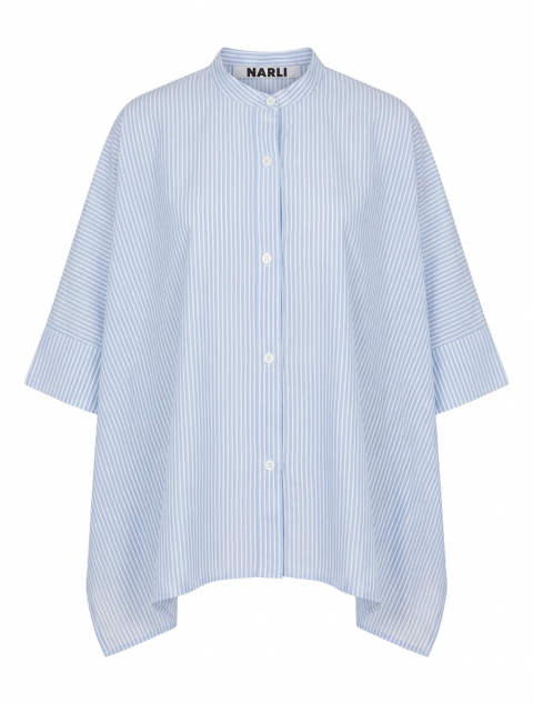   NARLI Kimono Bluse blue stripe