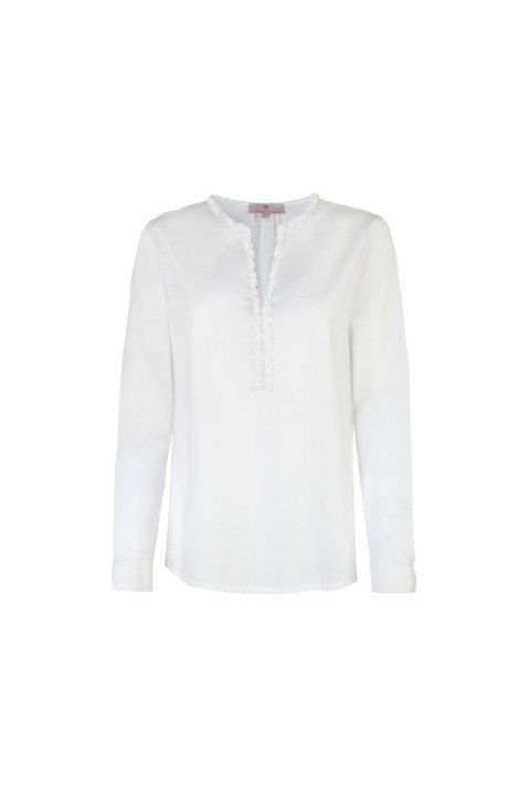 Lieblingsstück Bluse mit Rüschenborte