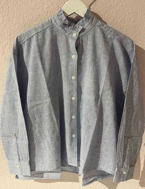  NARLI Bluse blue quergestreift