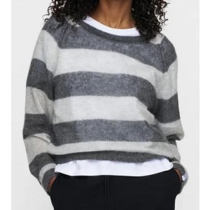 10Days Pullover thin knit stripes