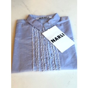 NARLI Rüschenbluse hellblau