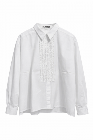 NARLI Rüschenbluse weiß