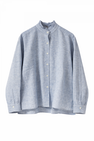  NARLI Bluse blue quergestreift