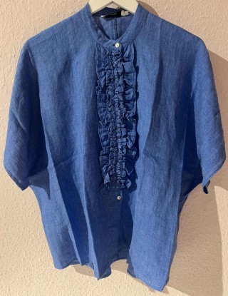 0039 ITALY Bluse Daisy bleu