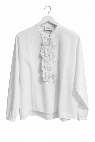 Flowers for Friends Bluse weiß