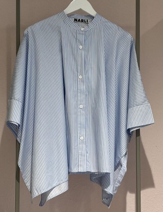   NARLI Bluse Kimono blue stripe