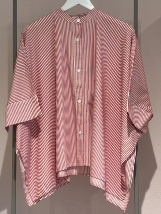   NARLI Bluse Kimono red stripe