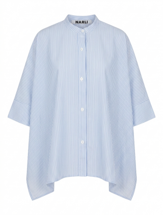   NARLI Kimono Bluse blue stripe