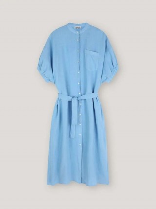 SoSUE Cowboy Leinenkleid blue