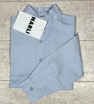  NARLI Bluse sky blickdicht