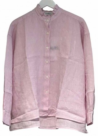 NARLI Bluse Leinen rose