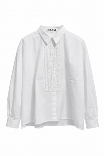 NARLI Rüschenbluse weiß