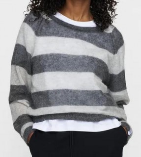 10Days Pullover thin knit stripes