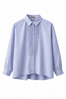 NARLI Rüschenbluse hellblau