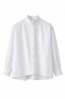  NARLI Bluse weiß blickdicht