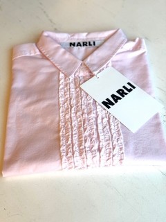 NARLI Rüschenbluse rosa