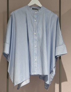   NARLI Bluse Kimono blue stripe