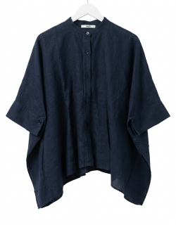   NARLI Bluse Leinen Kimono night