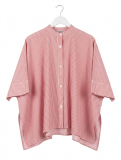   NARLI Kimono Bluse red stripe