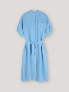 SoSUE Cowboy Leinenkleid blue