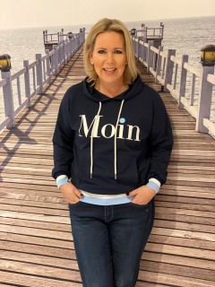 Hoodie "Moin" dunkelblau