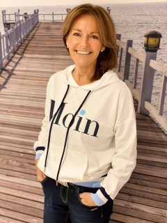 Hoodie "Moin" weiß
