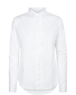 MOS MOSH Bluse Tilda Frill Shirt weiß