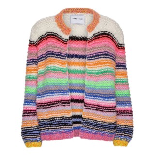 Dawn x Dare Strickjacke Gabi Multi Stripe Pink