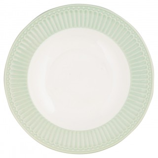 GreenGate Suppenteller Alice pale green
