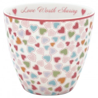 GreenGate Latte Cup  Love pastel mix