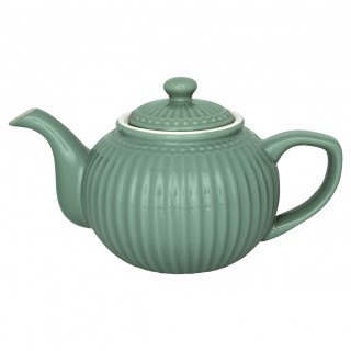 GreenGate Teekanne Alice dusty green