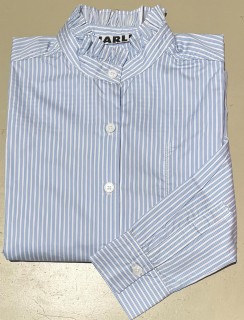  NARLI Rüschenbluse Kragen blue stripe