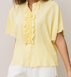 0039 ITALY Bluse Daisy gelb