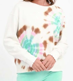 Love Joy Victory Batik Sweatshirt Rose